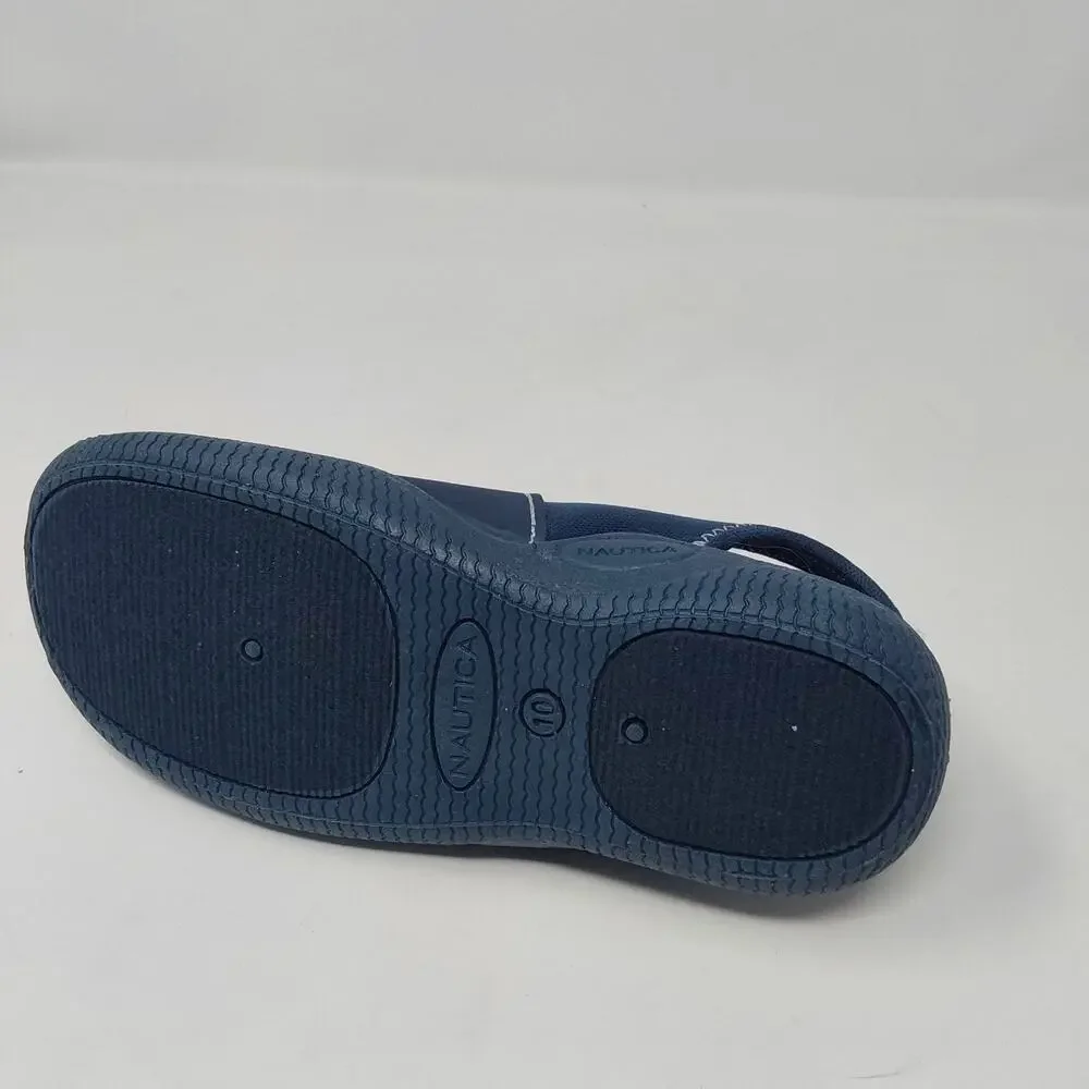 Nautica Toddler Water Shoes Navy Aqua Sock Hook & Loop Size 10 New